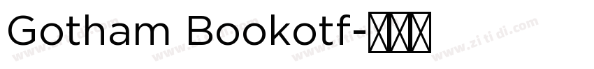 Gotham Bookotf字体转换